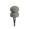 Bollard Redo Cliff, metal, concrete, dark grey, LED, 8W, 351 lumens, warm white 3000K, D.16 cm, IP65
