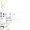Bollard Redo Cliff, metal, concrete, terracotta, LED, 15W, 323 lumens, warm white 3000K, D.25 cm, IP65