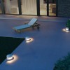Bollard Redo Cliff, metal, concrete, ivory, LED, 15W, 323 lumens, warm white 3000K, D.25 cm, IP65