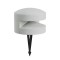 Bollard Redo Cliff, metal, concrete, ivory, LED, 15W, 323 lumens, warm white 3000K, D.25 cm, IP65