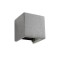 Wall lamp Redo Petra, concrete, dark grey, LED, 2X6W, 774 lumens, warm white 3000K, H.12 cm, IP54