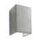 Wall lamp Redo Petra, concrete, dark grey, LED, 2X6W, 774 lumens, warm white 3000K, H.20 cm, IP54