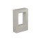 Bollard Redo Sander, concrete, ivory, LED, 10W, 815 lumens, warm white 3000K, H.30 cm, IP65
