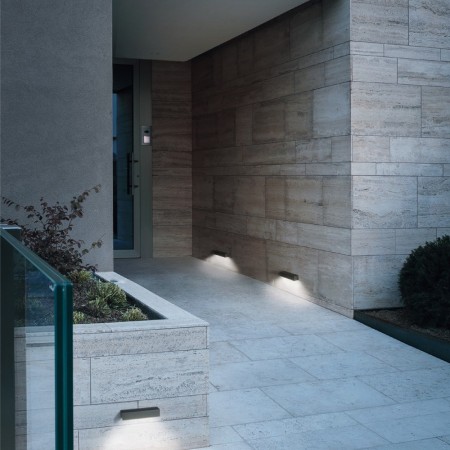 Step light Redo Tratto, metal, dark grey, LED, 3W, 300 lumens, warm white 3000K, L.19 cm, IP65