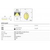 Step light Redo Tratto, metal, sand white, LED, 3W, 300 lumens, warm white 3000K, L.19 cm, IP65
