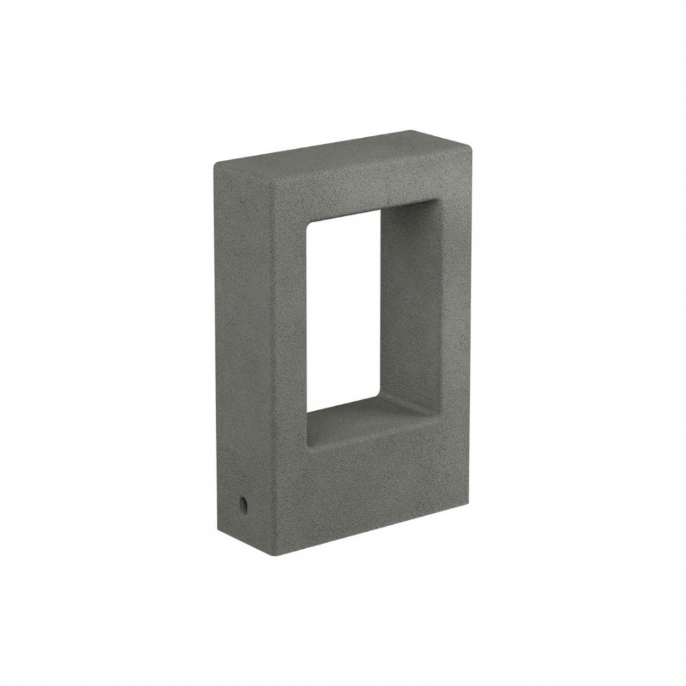Bollard Redo Sander, concrete, dark grey, LED, 10W, 776 lumens, warm white 3000K, H.30 cm, IP65