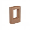 Bollard Redo Sander, concrete, terracotta, LED, 10W, 798 lumens, warm white 3000K, H.30 cm, IP65