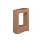 Bollard Redo Sander, concrete, terracotta, LED, 10W, 798 lumens, warm white 3000K, H.30 cm, IP65