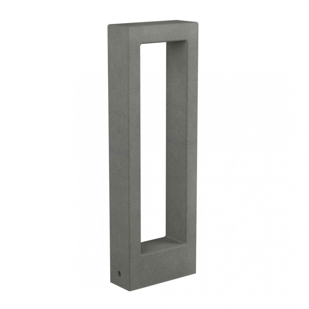 Bollard Redo Sander, concrete, dark grey, LED, 10W, 776 lumens, warm white 3000K, H.60 cm, IP65