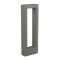 Bollard Redo Sander, concrete, dark grey, LED, 10W, 776 lumens, warm white 3000K, H.60 cm, IP65