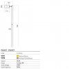 Picket Redo Stake, metal, natural brass, 1XGU10, H.100 cm, IP65