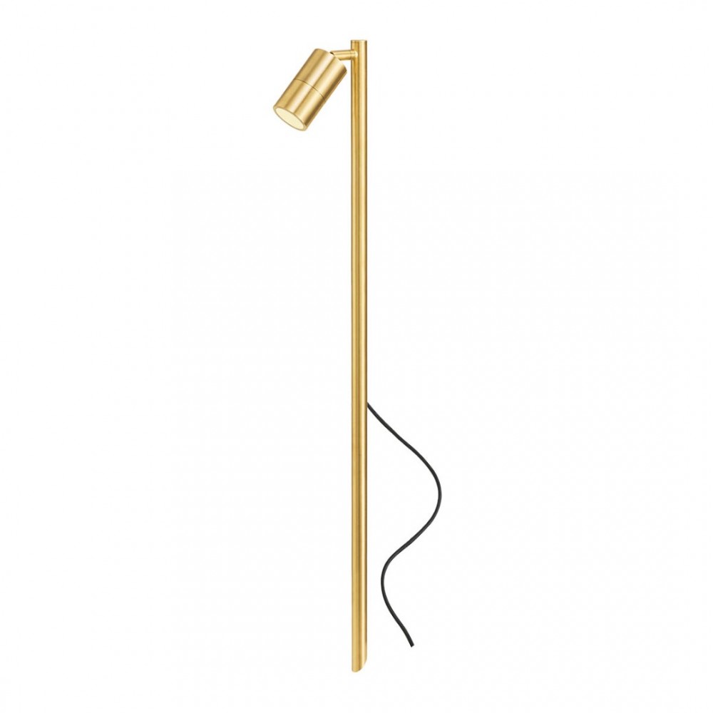 Picket Redo Stake, metal, natural brass, 1XGU10, H.100 cm, IP65