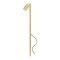 Picket Redo Stake, metal, natural brass, 1XGU10, H.100 cm, IP65