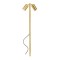Picket Redo Stake, metal, natural brass, 2XGU10, H.100 cm, IP65