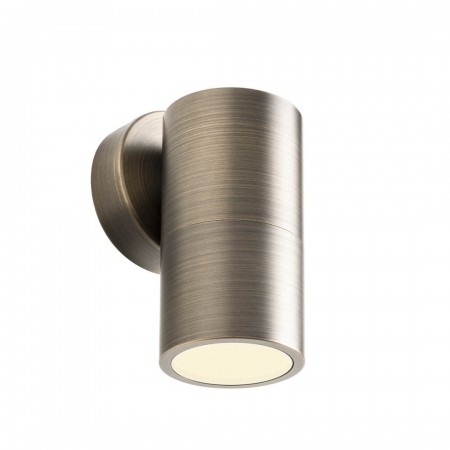 Wall lamp Redo Stake, metal, antique brass, 1XGU10, H.13 cm, IP65
