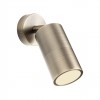 Wall lamp Redo Stake, metal, antique brass, 1XGU10, H.17 cm, IP65