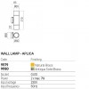 Wall lamp Redo Stake, metal, antique brass, 2XGU10, H.21 cm, IP65