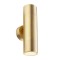 Wall lamp Redo Stake, metal, natural brass, 2XGU10, H.21 cm, IP65