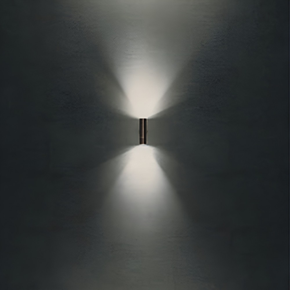 Wall lamp Redo Stake, metal, antique brass, 2XGU10, H.21 cm, IP65