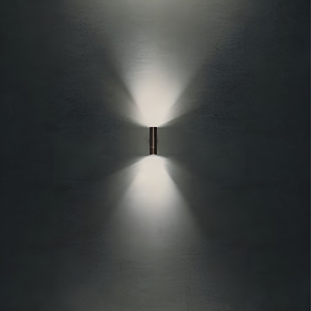 Wall lamp Redo Stake, metal, antique brass, 2XGU10, H.21 cm, IP65