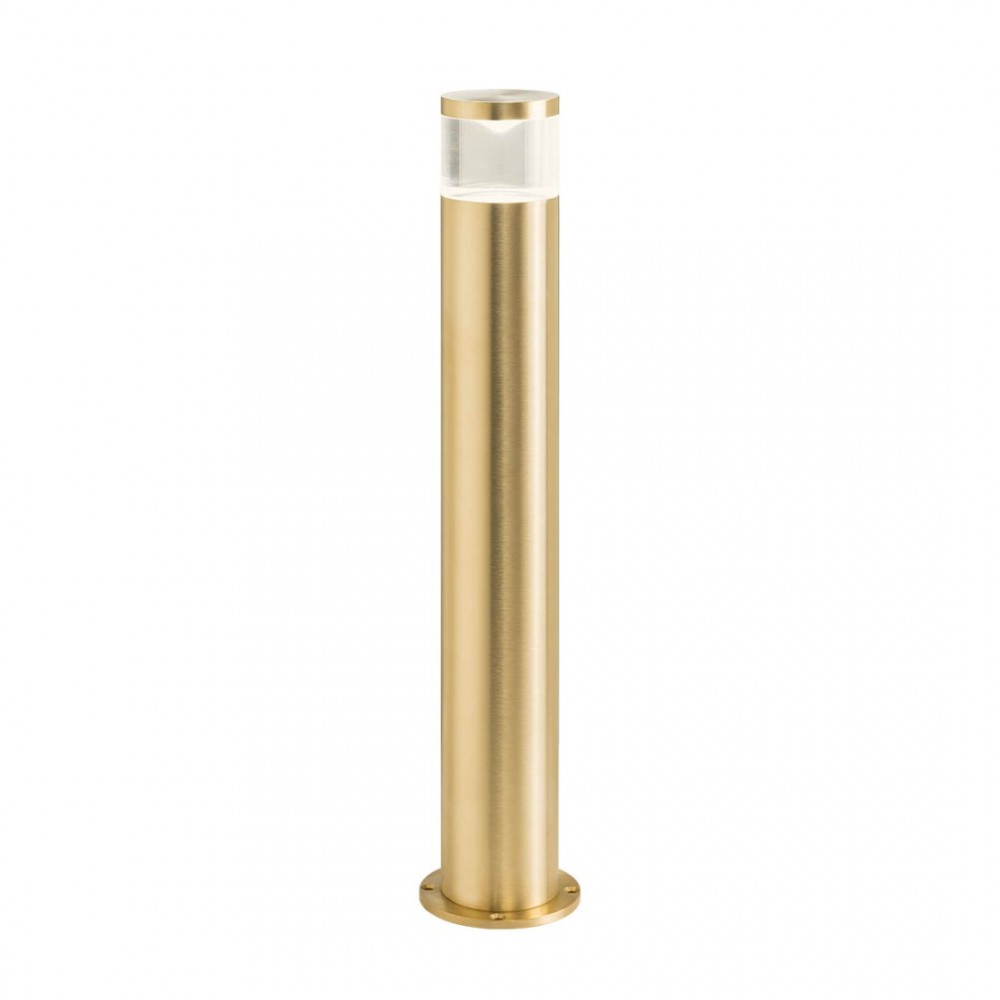 Bollard Redo Stake, metal, natural brass, 1XGU10, H.44 cm, IP65