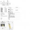 Step light Redo Bast, metal, concrete, ivory, LED, 2,5W, 24 lumens, warm white 3000K, L.10 cm, IP65