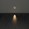 Step light Redo Bast, metal, concrete, ivory, LED, 2,5W, 24 lumens, warm white 3000K, L.10 cm, IP65