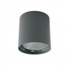 Ceiling lamp Redo Xia, metal, dark grey, LED, 19W, 1430 lumens, warm white 3000K, D.9 cm, IP65