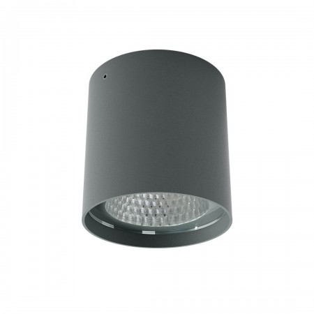 Ceiling lamp Redo Xia, metal, dark grey, LED, 19W, 1502 lumens, neutral white 4000K, D.9 cm, IP65