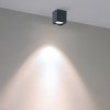 Ceiling lamp Redo Xia, metal, dark grey, LED, 19W, 1430 lumens, warm white 3000K, H.11 cm, IP65