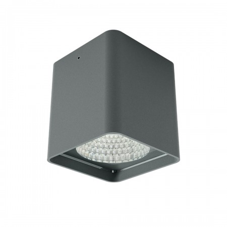 Ceiling lamp Redo Xia, metal, dark grey, LED, 19W, 1502 lumens, neutral white 4000K, H.11 cm, IP65