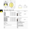 Wall lamp Redo Limas, metal, corten, LED CCT, 12W, 852 lumens, warm white 2700K/3000K, L.22 cm, IP65