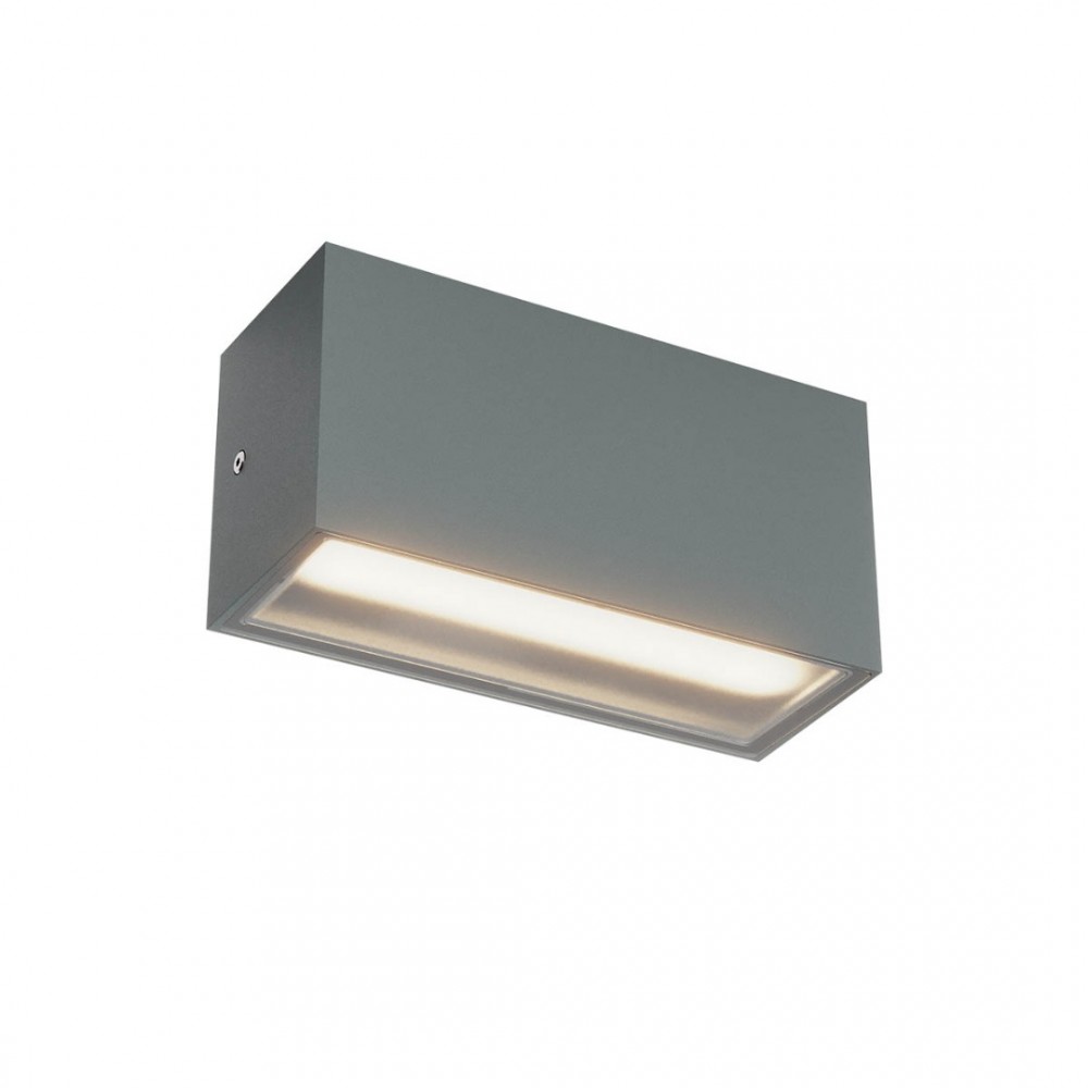 Wall lamp Redo Limas, metal, dark grey, LED CCT, 12W, 852 lumens, warm white 2700K/3000K, L.22 cm, IP65
