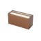 Wall lamp Redo Limas, metal, corten, LED CCT, 24W, 1678 lumens, warm white 2700K/3000K, L.22 cm, IP65