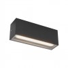 Wall lamp Redo Limas, metal, sand black, LED CCT, 20W, 1608 lumens, warm white 2700K/3000K, L.30 cm, IP65