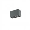 Ceiling lamp Redo Aroos, metal, dark grey, LED, 9W, 615 lumens, warm white 3000K, L.15 cm, IP65
