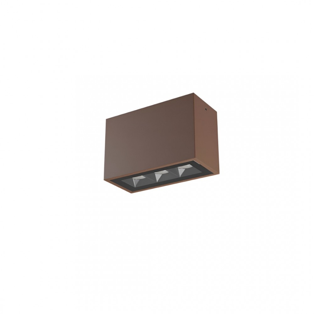 Ceiling lamp Redo Aroos, metal, corten, LED, 9W, 615 lumens, warm white 3000K, L.15 cm, IP65