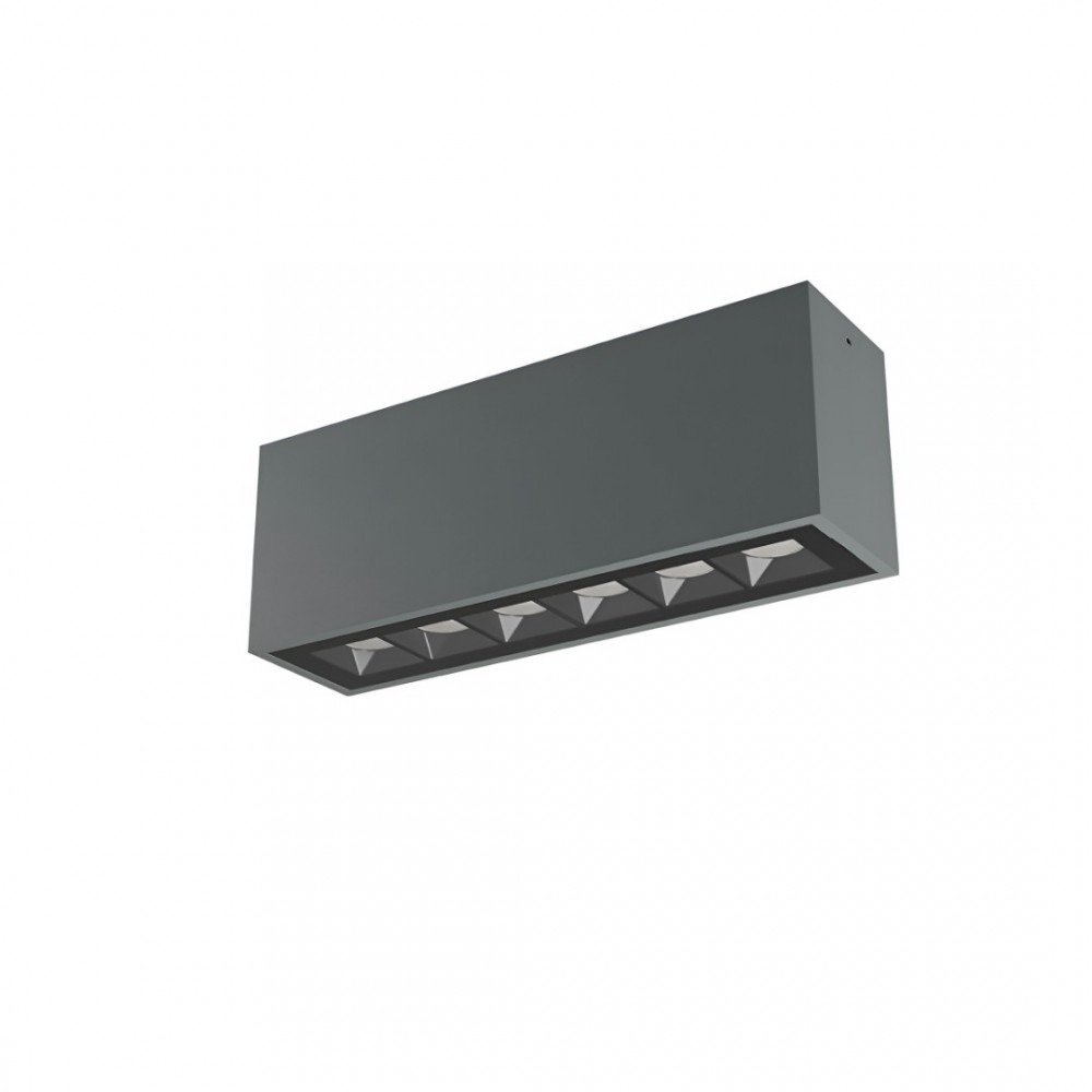 Ceiling lamp Redo Aroos, metal, dark grey, LED, 15W, 1180 lumens, warm white 3000K, L.26 cm, IP65