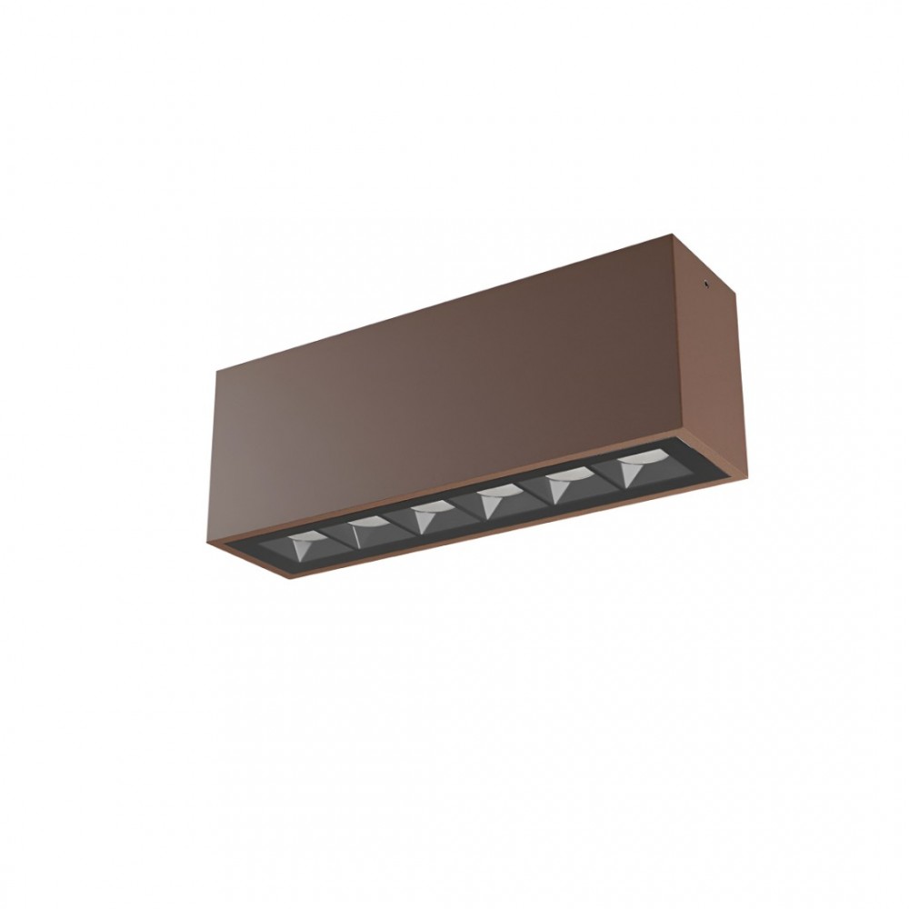 Ceiling lamp Redo Aroos, metal, corten, LED, 15W, 1180 lumens, warm white 3000K, L.26 cm, IP65