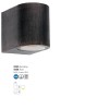 Wall lamp Smarter Scan, metal, rust, 1XGU10, H.8 cm, IP44