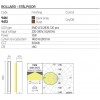 Bollard Redo Twin, metal, dark grey, LED, 13W, 650 lumens, warm white 3000K, H.60 cm, IP65