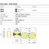 Bollard Redo Twin, metal, rust, LED, 9,6W, 560 lumens, warm white 3000K, H.25 cm, IP65