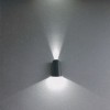 Wall lamp Redo Twill, metal, dark grey, LED, 11W, 532 lumens, warm white 3000K, H.17 cm, IP65