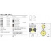Wall lamp Redo Twill, metal, dark grey, LED, 11W, 532 lumens, warm white 3000K, H.17 cm, IP65