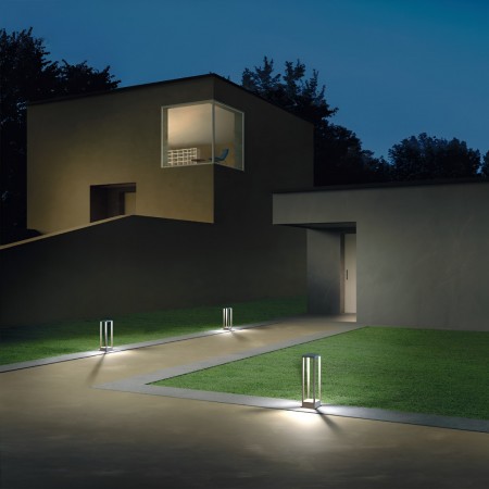 Bollard Redo Tower, metal, dark grey, LED, 15,8W, 875 lumens, warm white 3000K, H.50 cm, IP54
