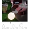 Ground lamp Redo Baloo, polyethylene, white, 1XE27, D.56 cm, IP65