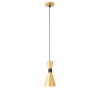 Suspension Smarter Kilt, metal, matt gold, 1XE27, D.12 cm