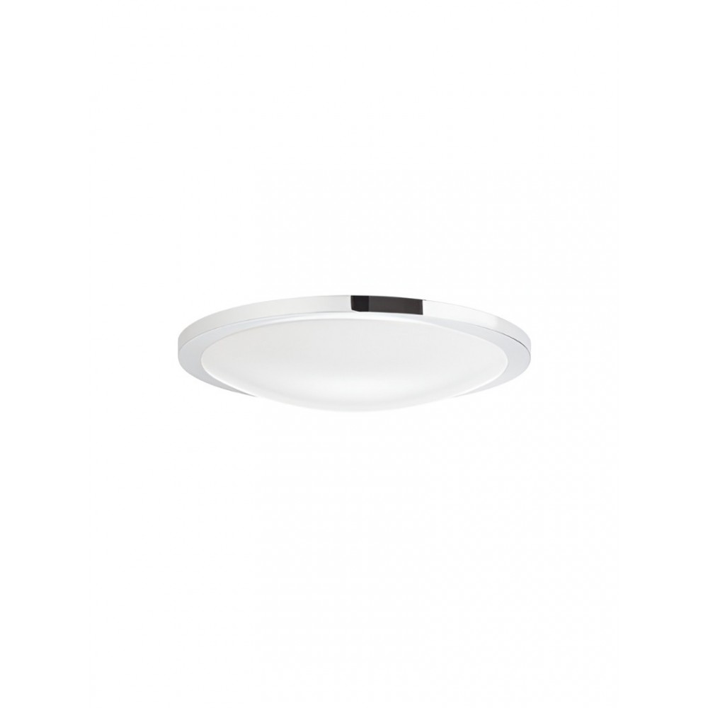 Ceiling lamp Smarter Fizz, metal, white, LED, 17,5W, 1100 lumens, neutral white 4000K, D.31 cm, IP44