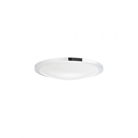 Ceiling lamp Smarter Fizz, metal, white, LED, 17,5W, 1100 lumens, neutral white 4000K, D.31 cm, IP44