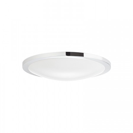 Ceiling lamp Smarter Fizz, metal, white, LED, 17,5W, 1100 lumens, neutral white 4000K, D.31 cm, IP44